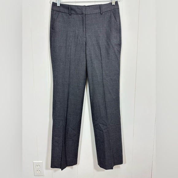J Crew Gray Wool Blend Straight Leg Dress Pants Women’s Size 4 - Picture 1 of 13